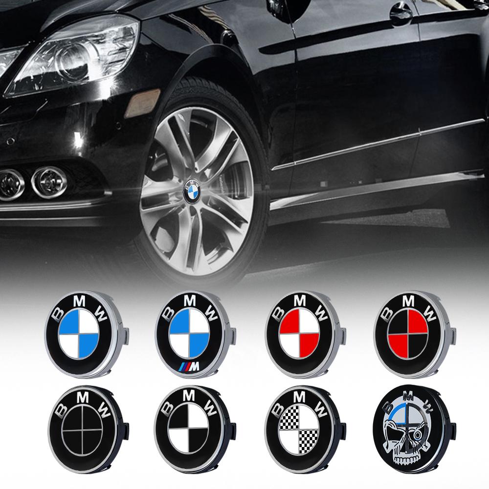 2026 Hot 4Pcs 60/63/68mm Car Emblem Wheel Center Covers Hub Caps Badge Replacement For BMW M E30 E34 E36 M5 M6 F01 F20 E39 E46 E52 E53 M3