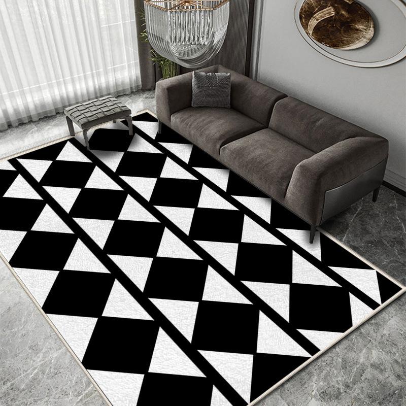Light Luxury Living Room Carpet Room Large Area of Nordic Wind Sand Tea Table Mat All Shop with Dirt Resistant Floor Mat