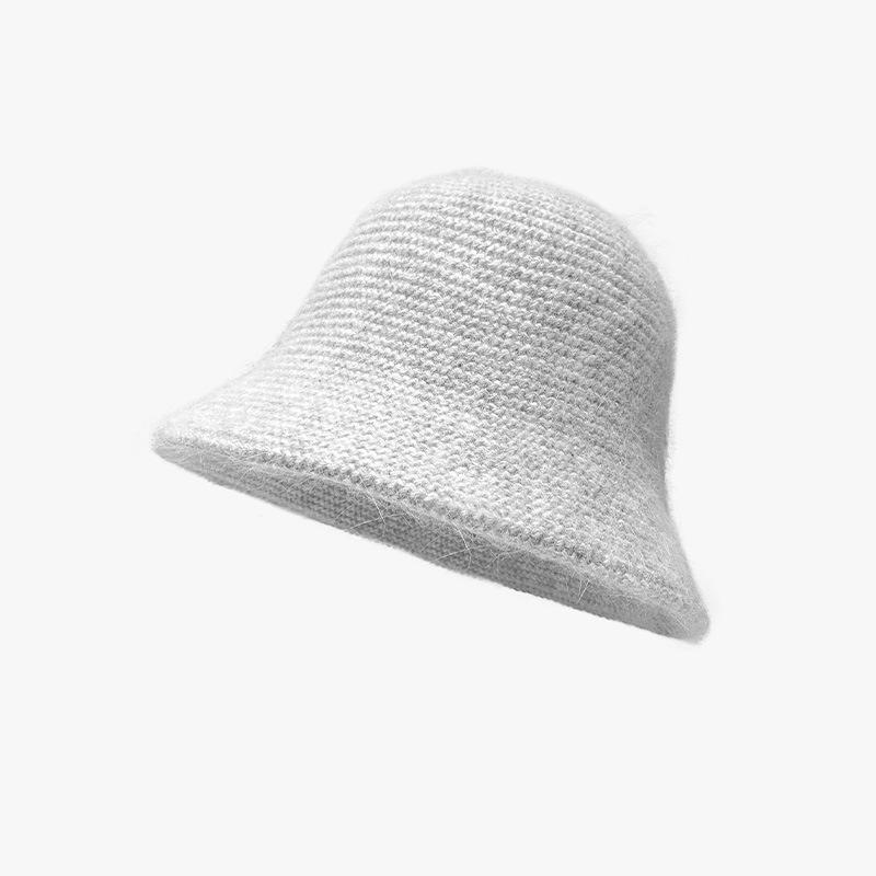 Women's Autumn and Winter Korean Version Versatile Wool Hat Cold Hat Winter Warm Ear Protection Big Head Bucket Hat