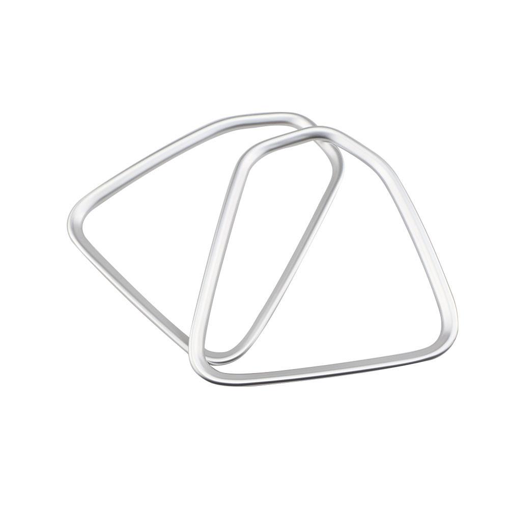 

2Pcs Car Rear Door Audio Speaker Cover for Jeep Compass 2017 2018 2019 Frame Decoration Sticker Interior Accessories серебряный