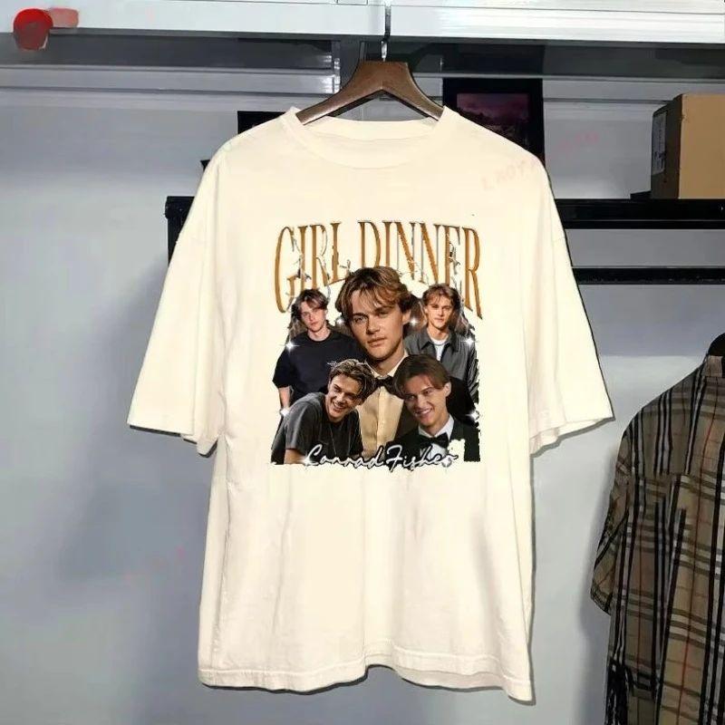 Vintage Conrad Fisher Večeřový Vějíř Tričko Tým Conrad Léto, kdy jsem zkrásněla Retro Romantický Top Grafická Trička Unisex