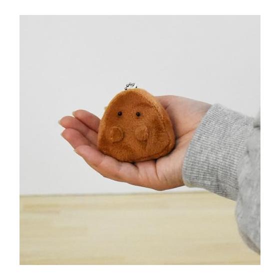 Ippinsha Gyutto Onigiri-san Grilled Onigiri-san Mascot Plush Mini Chain Gift 47035