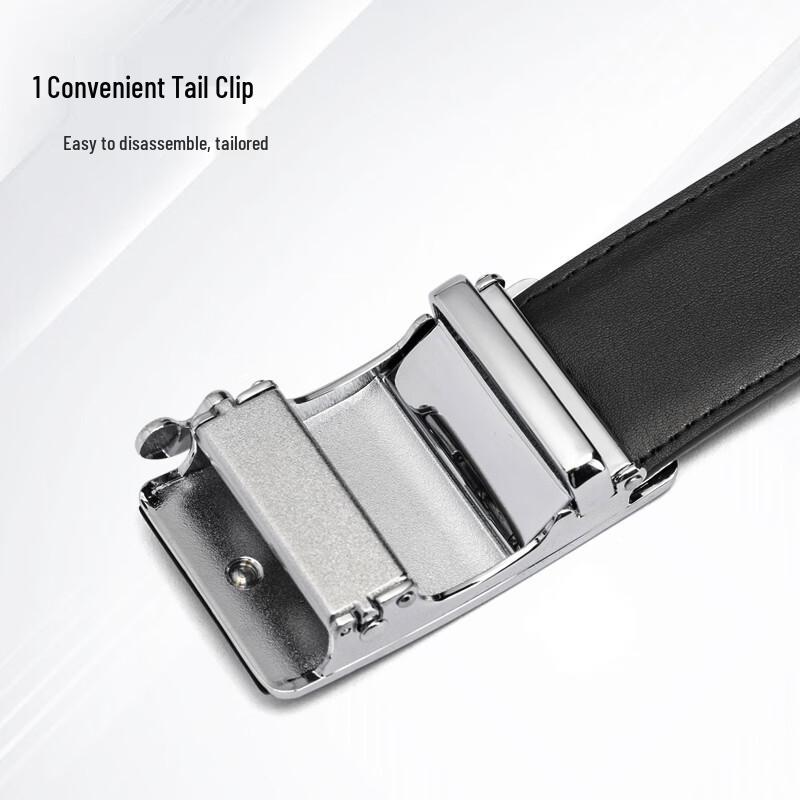 Męski skórzany pasek Samsonite z automatyczną klamrą