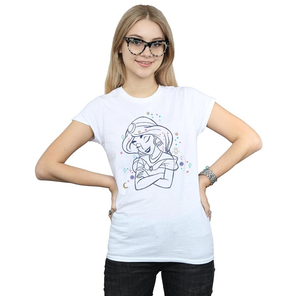 Disney Womens/Ladies Aladdin Princess Jasmine Constellation Cotton T-Shirt