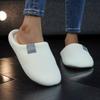 Cozy Plush Slip-On House Slippers for Women Soft Sole Warm Fuzzy Fabric Comfortable Indoor Footwear