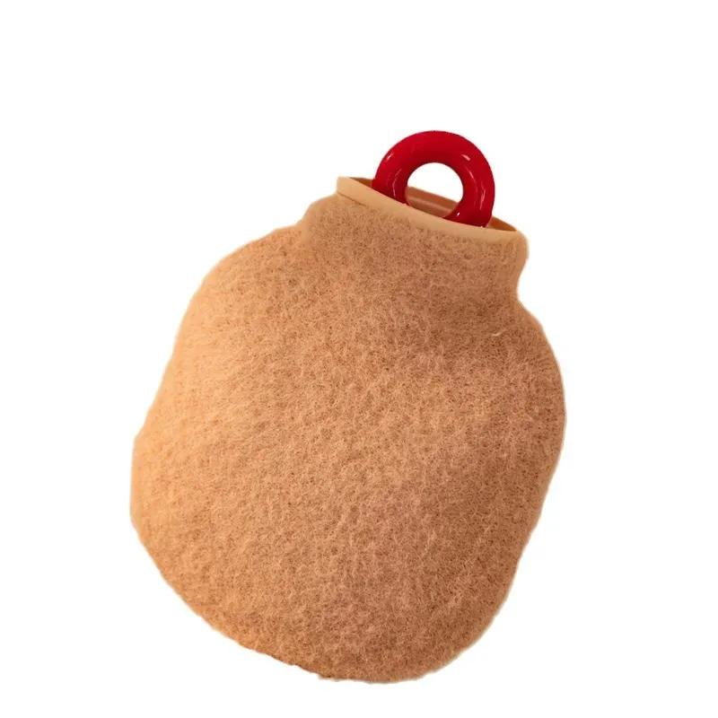 2025 The New Hot-selling Simple Retro Hot Water Bottle Keeps Warm In Winter Plush Warm Water Bag Hand Warmer Portable