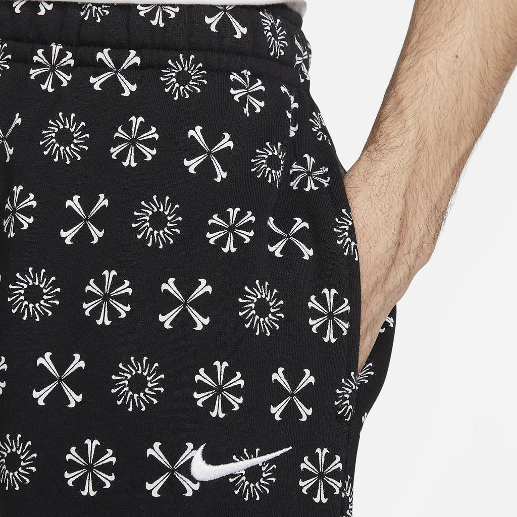 Nike Sportswear Club Fleece Embroidered Logo Print Joggers Men Bottoms Black FJ1637-011