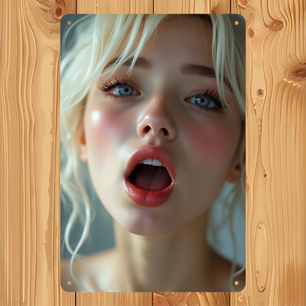 

Artgeist Винтажное настенное искусство 2D Романтический блонд Открытый дизайн Декор для гостиной кухни Традиционный 20x30cm（7.8x11.8inch）