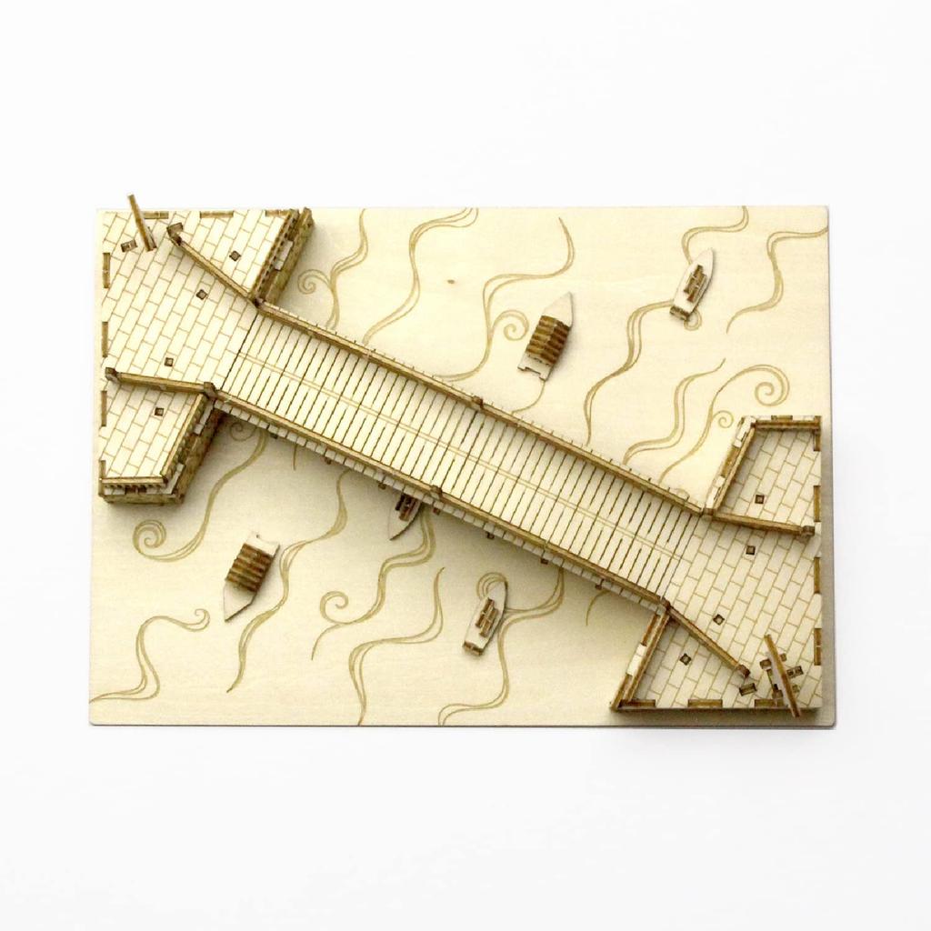 Nihonbashi 3D Wooden Puzzle DIY Craft Kit for Kids and Adults Alike Educational Toys for Boys and Girls Wooden Puzzles That Make Great 3D Art and