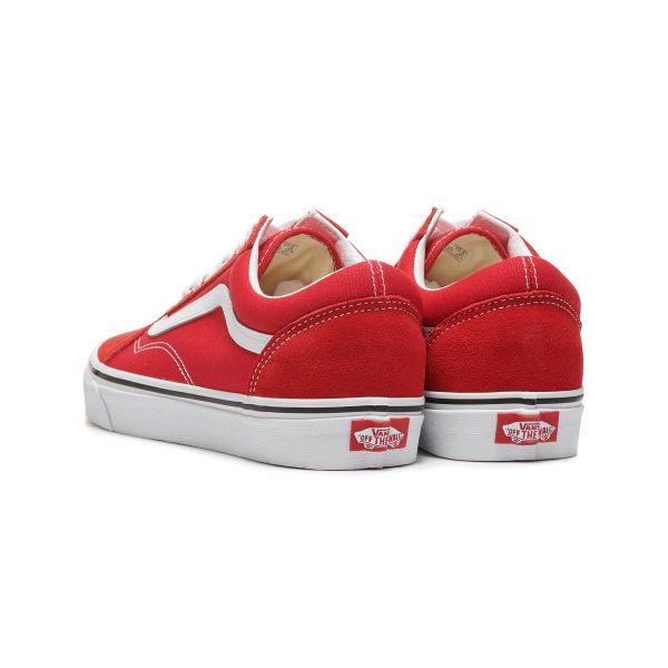 Vans Old Skool Weich Bequem Dünne Sohle Langlebig Low Top Skateschuhe Unisex Sneaker Rot VN0A4BV5JV61