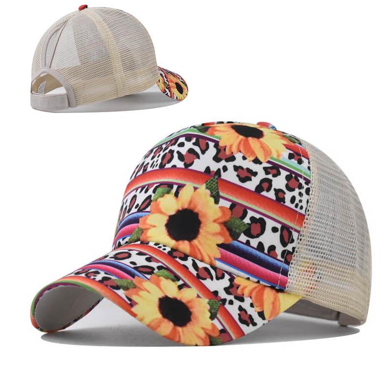 Summer Ladies Casual Ponytails Trucker Cap Breathable Sports Baseball Cap for Women Outdoor Fishing Hiking Runing Cycling Hats
