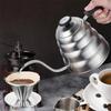304 Stainless Steel Gooseneck Kettle Exact Thermometer Drip Coffee Kettle Coffee Kettle  Office Use
