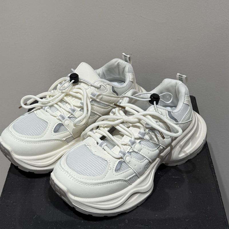 

Platform dad shoes women 2025 new autumn versatile small height increase casual sports shoes student bread shoes women 40