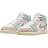 Air Jordan 1 Mid SE PS Scalloped Edge Kids Sneakers Pink White Pink-Oxford DZ5359-100