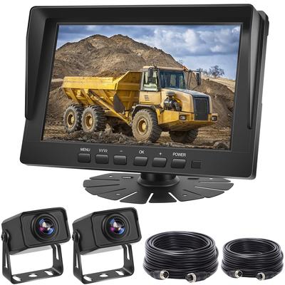 Hizenyo Záložní Kamera Monitor Záloha 24V Rozdělený Zpětný Pohled Dva Nákladní Automobily 15m a 5m Kabely AHD Záruka Sada, 8palcový Monitor, Obrazovka, Obraz, Kamery,