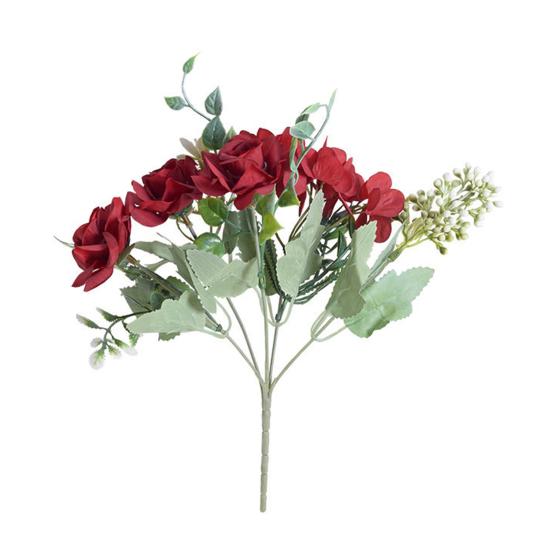 Artificial Flowers High-Density Silk Fabric Soft Touch Waterproof Flexible Branches Window Display Fake Flowers Wedding Hotel Decor