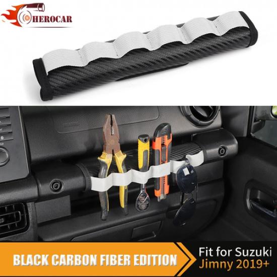 For Suzuki Jimny -2024 Passenger Side Handle Door Grip Cover Carbon Fiber