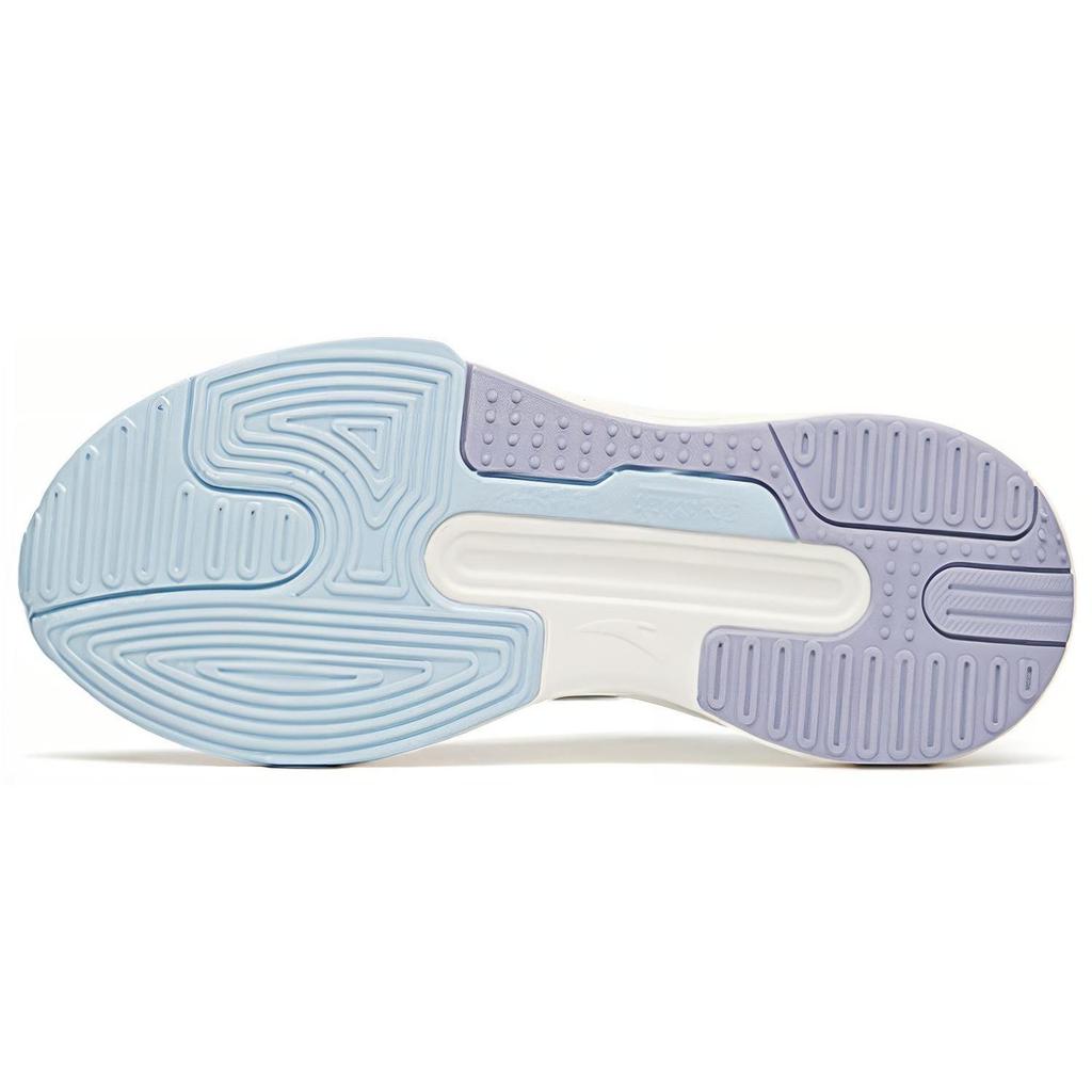 Anta Life Collection Cushioning Abrasion Resistant Lightweight Low Top Running Shoes Women's White Purple Blue 922128082-4