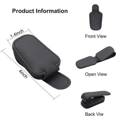 Étui à lunettes pare-soleil de voiture, clip pour lunettes de soleil, porte-carte/ticket, fixation, boîte à stylos pour Tesla Model 3, Model Y, Model S, Model X Plaid