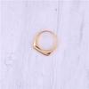 eManco 18K Gold Stainless Steel Ring - Smooth Punk Hip Hop Style for Men & Women