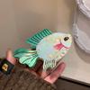 Goldfish Acetate Ocean Animal Hair Claw Colorful Acetic Acid Hairpin Sweet Fish Grab Clip  Vacation