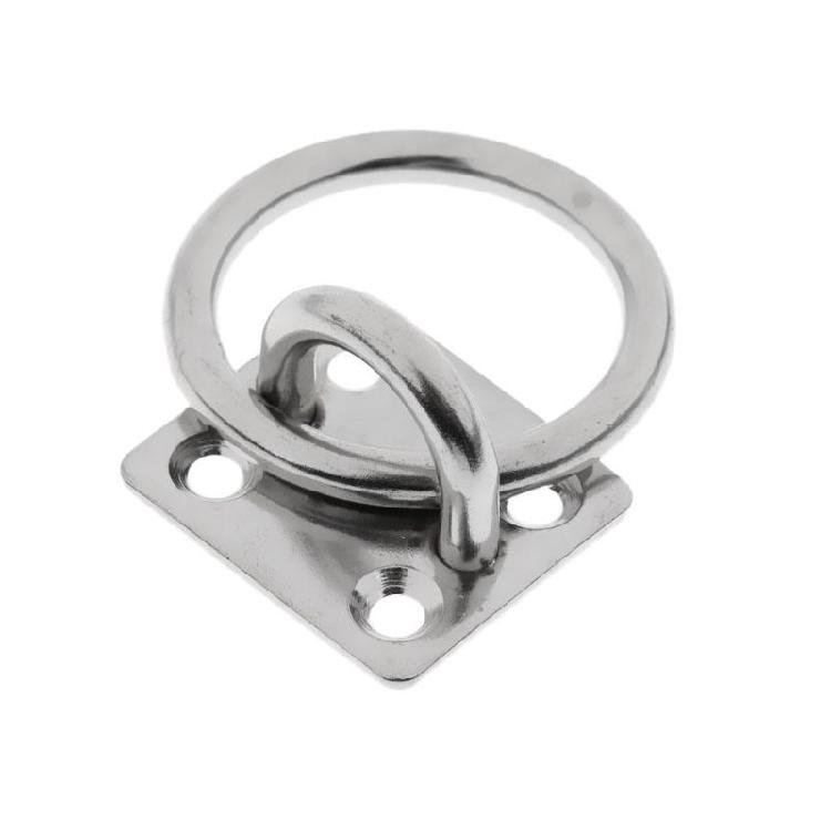 Square Pad Eye Plate Eye Hook Kit for Marine Boat Industrial Uses Applications