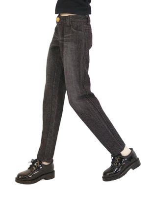MDD Compatible Okayama Processing Boyfriend Jeans Black KOJIMA Processing Jeans Processing Low Rise Roll Up Stretch Denim Vintage Processing 40cm Doll