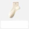 Cotton Sock Children's Style Summer and Spring Pure Cotton Little Dog Embroidered Mid-length Short Tube Breathable Without Bone Earleaf Lace Socks