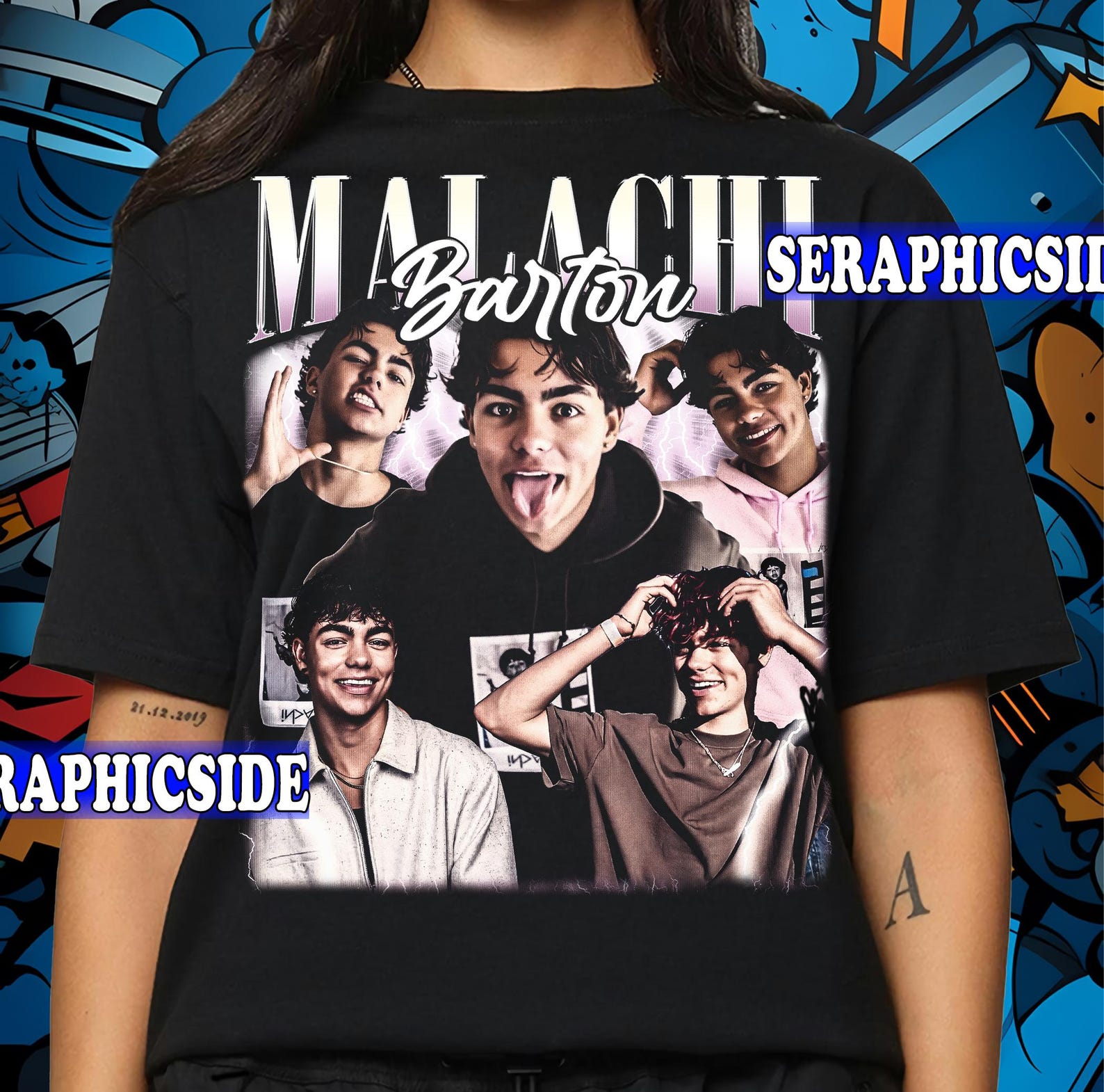 Limited Malachi Barton Vintage T-Shirt, Malachi Barton Bootleg Fan Tee Graphic T-Shirt, Gift For Woman and Man Unisex T-Shirt 4XL