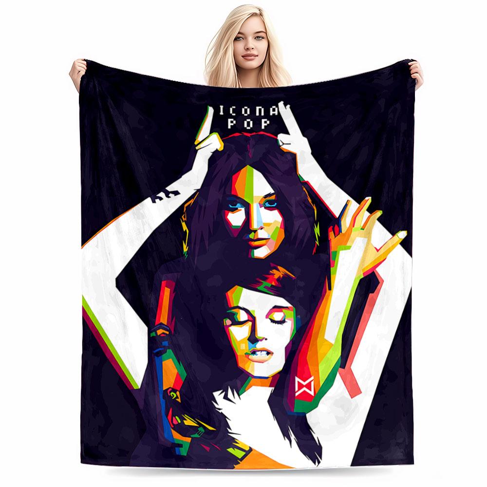 Pop Art Style Women Blanket for all seasons blanket lunch break throw gift