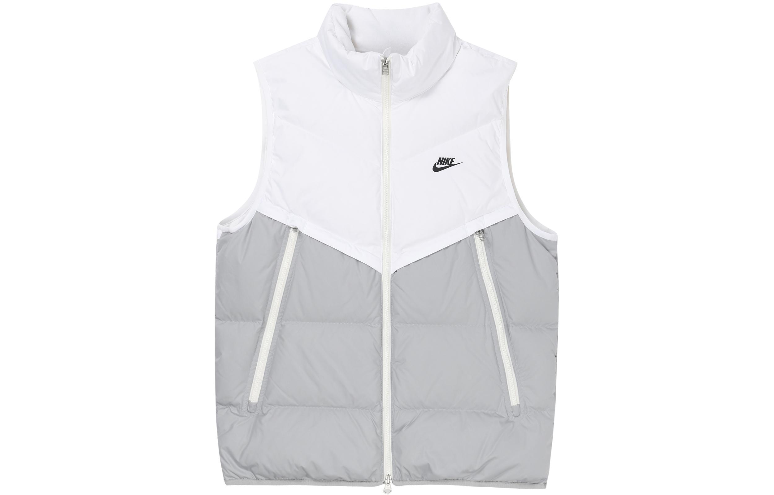 Nike Down Vests Men s White Stand Collar Moderate Other DD6818-100 XXL