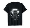 Wolf Animal Moon Drawing Animal Motif Wolf T-Shirt Mens Womens Tees Top