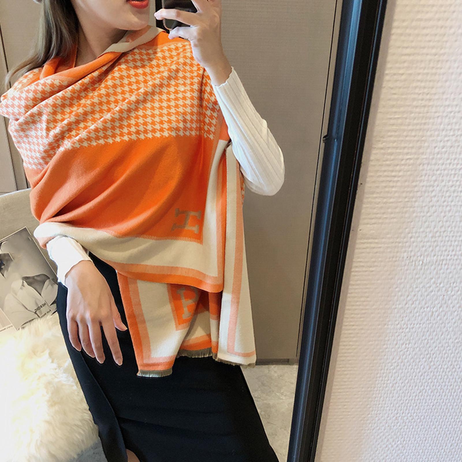 Women s Scarf Shawl Warm Long Scarf Shawl One Size шафрановый