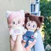niannyyhouse 10cm Plush Clothes: Denim Overalls, T-Shirt, Overalls, Suit, Cotton Doll Clothes, Dress-Up (Blue)