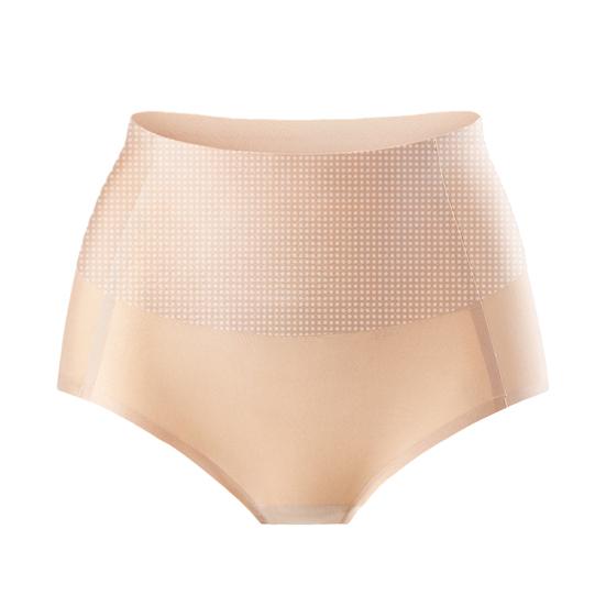 

Женские трусики с высокой талией, однотонные, бесшовные, мягкие, антисептические, эластичные, тонкие XL шампанского