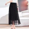 Summer New Light and Thin Mulberry Silk Skirt Elastic Waist Pendulum Temperament Silk Umbrella Skirt