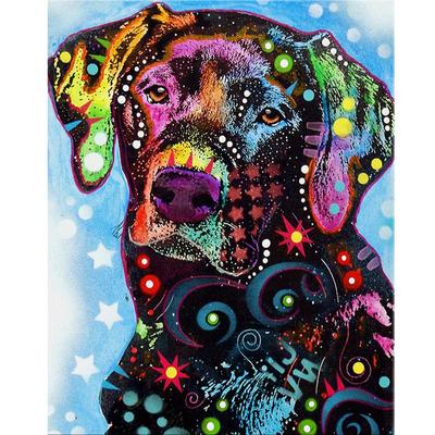 Komplett rund/quadratisch 5D DIY Diamant Malerei schwarzer Hund Stickerei Full Lay Kreuzstich Kits Home Decor handgemachtes Geschenk