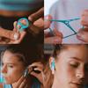 1-4 Pair Silicone Earphones Holder Portable Anti-Slip Silicone Earplug Hook Anti-Drop Secure Ear Earplug Solid Protector Tools