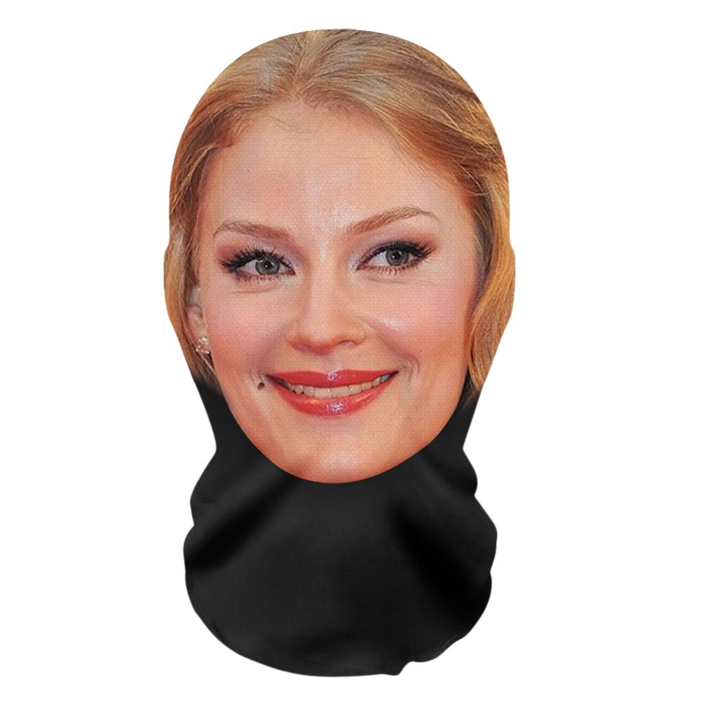 3DPattern Mesh Face Mask Head Cover Party Cosplay Props Funny Face Printed Head Scarf Famous Person Ice Silk Sunscreen Head Mask