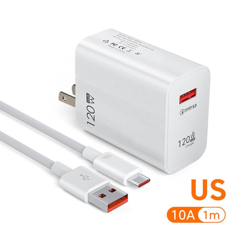 Încărcător USB GaN Încărcare Rapidă QC3.0 Cablu USB C Tip C Adaptoare Încărcător Telefon Mobil Pentru iPhone Samsung Xiaomi Mufă EU/US