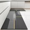 Kitchen Floor Mat Absorbent Non-slip Carpet Quick-drying Diatom Mud Oil Absorption Long Foot Mats Gray Rug Home Decoration Rugs