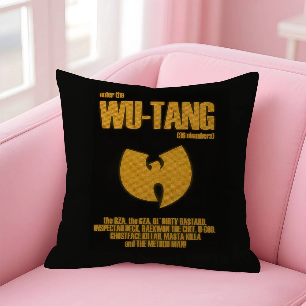 Band WWu LOGO Tang Clan    Personalized picture text home decorative pillows Household Gifts 45x45cm