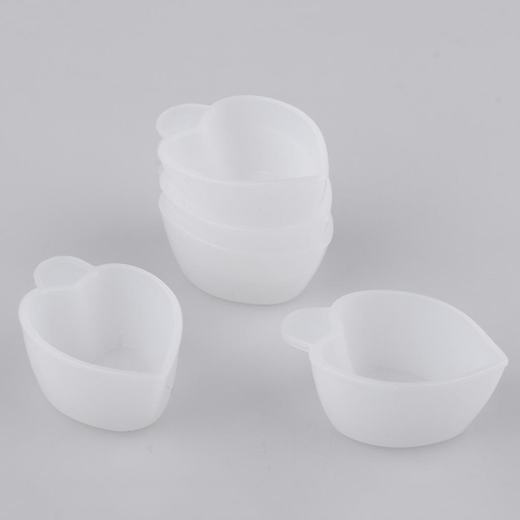5 Pieces Silicone Measuring Cup DIY Jewelry Crystal Scale Resin Glue Molds