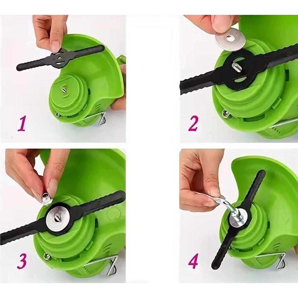 5pcs Lawn Mower Accessories Grass Trimmer Strimmer Tool Grass Trimmer Blades Replacement Garden Tool Weeding 5pcs