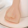 Non-perforated U-shaped Nose Clip with Exquisite Diamond-encrusted Leaf Rose Decoration Nose Stud