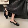 In Summer, Increase the Height of the New Half Slippers 2025 Muller Shoes French Lazy Shoes Bag Head Single Shoes Slippers Women's Summer Wear