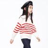 Little MO&Co. Girls' Striped Merino Wool Pullover Sweater