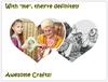 Awesocrafts Cross Stitch Embroidery Rabbit and Flowers Printed Design DIY Beginner Home Decor Kit - - (Rabbit)