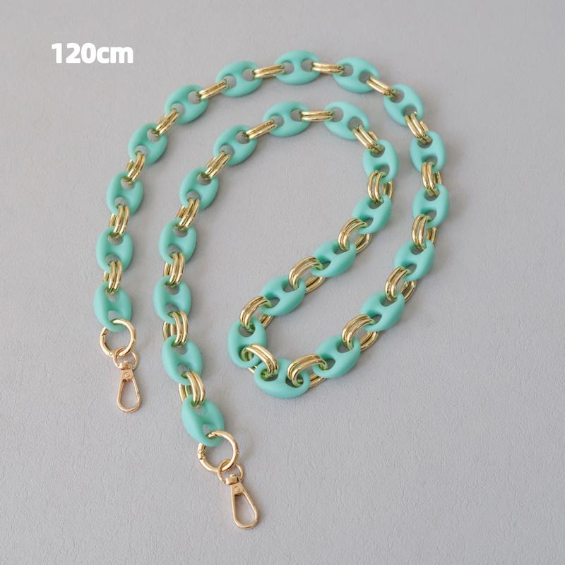 New Fashion Woman Bag Accessory Detachable Candy Matte Acrylic Chain Cute Acrylic Luxury Strap Women Bag Shoulder Handle Chain