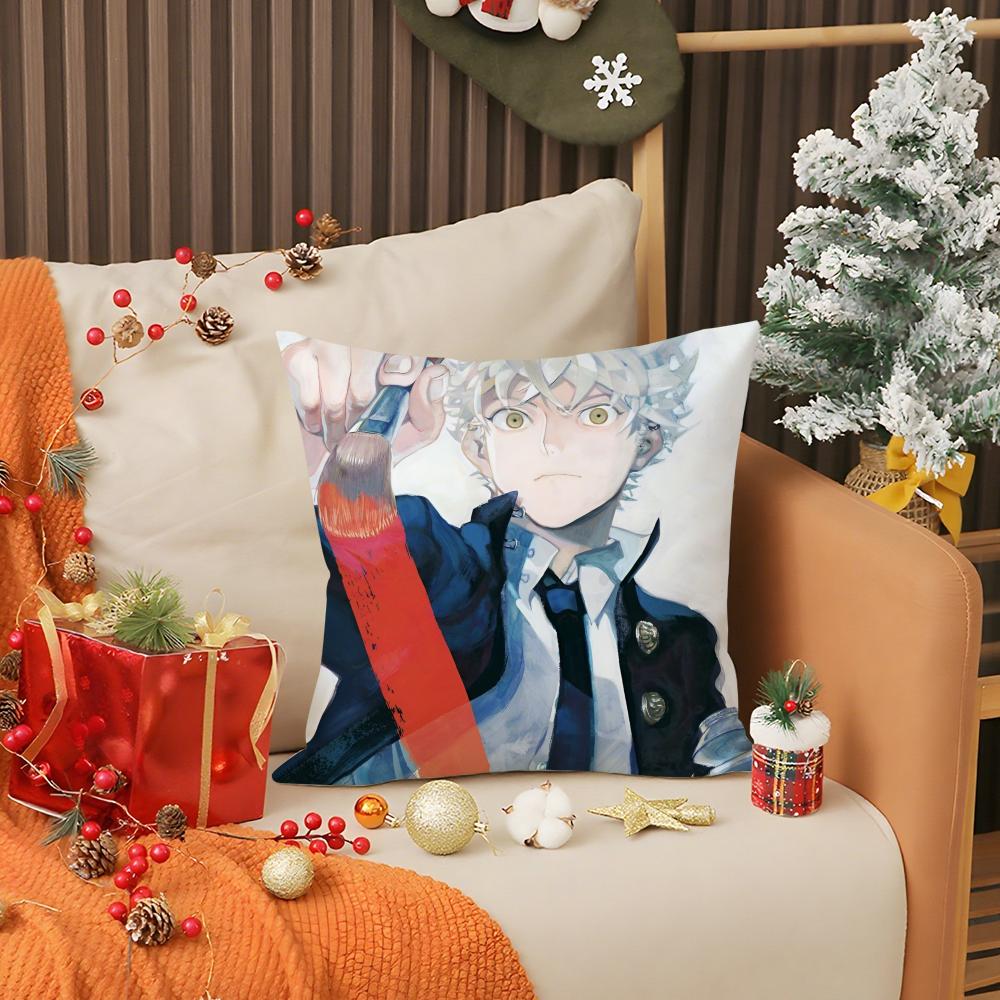 Hot Anime B-Blue P-Period Pillow Case Anti-dustmite Pillow Invisible zipper silky short plush Sofa cushion cover 30X30cm